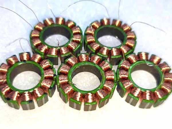 Stator coils for motorcycles